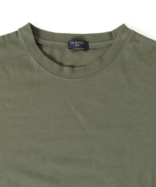 GLAZOS（グラソス）の「天竺・ドロップショルダーバックプリント長袖Tシャツ（Tシャツ/カットソー・キッズ・ブラック/ベージュ/ホワイト/カーキ・130cm/140cm/150cm/160cm/170cm）」の16枚目の写真