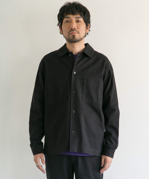 URBAN RESEARCH DOORS（アーバンリサーチドアーズ）の「デニムボックスシャツジャケット（デニムジャケット・メンズ・インディゴブルー/ブラック・40/38）」の15枚目の写真