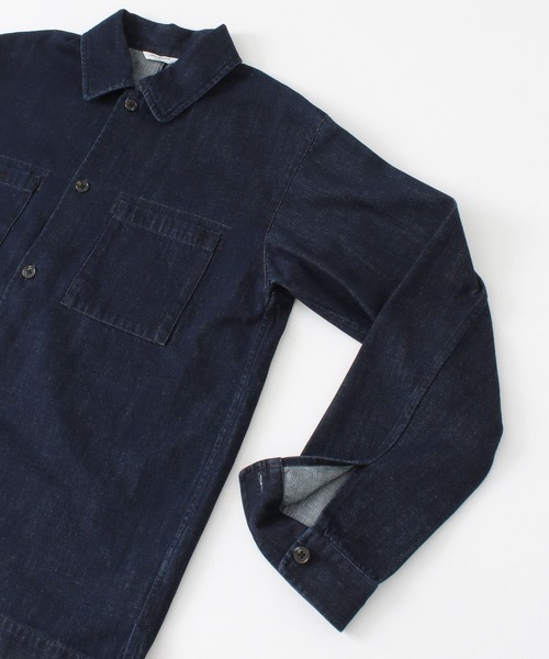 URBAN RESEARCH DOORS（アーバンリサーチドアーズ）の「デニムボックスシャツジャケット（デニムジャケット・メンズ・インディゴブルー/ブラック・40/38）」の20枚目の写真