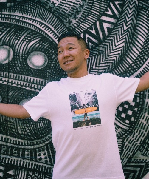 esutoreja(エストレジャ)の「The City and the BeachTシャツ(Tシャツ/カットソー・レディース・ホワイト・L/XL)」の6枚目の写真