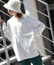 HONEYSUCKLE ROSE | 【HONEYSUCKLE ROSE】カレッジエンボスロゴロンＴ(Tシャツ/カットソー)