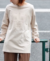 HONEYSUCKLE ROSE | 【HONEYSUCKLE ROSE】カレッジエンボスロゴロンT(Tシャツ/カットソー)