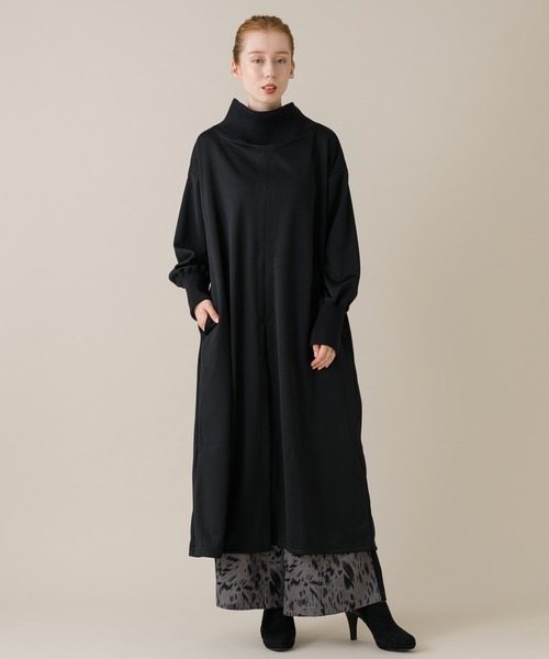 1％（イチ パーセント）の「1％ センタースリットワンピース（ワンピース・レディース・ブラック/キャメル・FREE）」の2枚目の写真