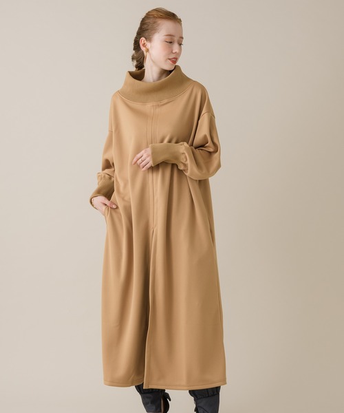 1％（イチ パーセント）の「1％ センタースリットワンピース（ワンピース・レディース・ブラック/キャメル・FREE）」の15枚目の写真