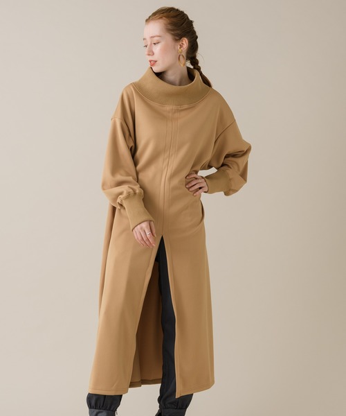 1％（イチ パーセント）の「1％ センタースリットワンピース（ワンピース・レディース・ブラック/キャメル・FREE）」の22枚目の写真