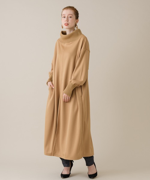 1％（イチ パーセント）の「1％ センタースリットワンピース（ワンピース・レディース・ブラック/キャメル・FREE）」の17枚目の写真