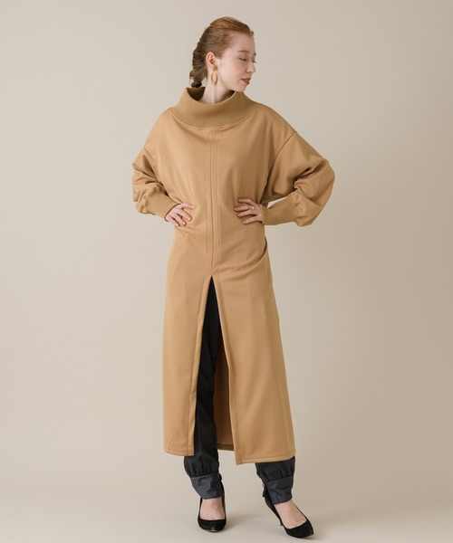 1％（イチ パーセント）の「1％ センタースリットワンピース（ワンピース・レディース・ブラック/キャメル・FREE）」の19枚目の写真