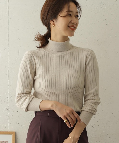 URBAN RESEARCH DOORS - 新品 アーバンリサーチドアーズ ストレッチリブタートルニット URBAN RESEARCH DOORS（アーバンリサーチドアーズ）の