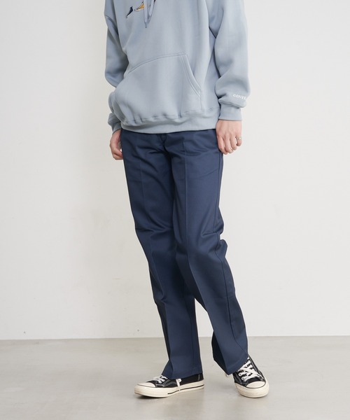 Dickies(ディッキーズ)の「【DICKIES/ディッキーズ】874ノータックワイドチノパンツ/ワークパンツ TCツイル(チノパンツ・メンズ・シルバー/カーキ/ブラック/チャコールグレー/ネイビー/ベージュ/ダークグリーン/ダークブラウン/ライトグリーン・32inch/30inch/34inch/36inch)」の8枚目の写真