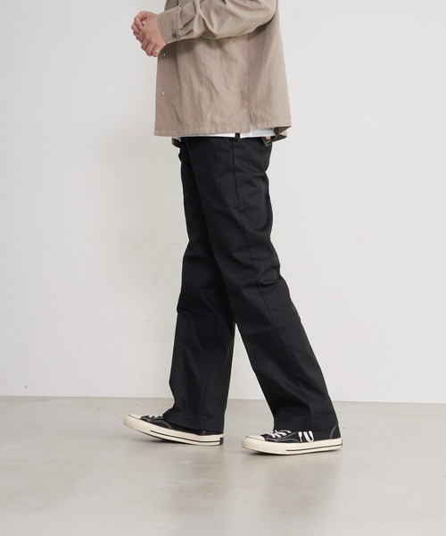 Dickies(ディッキーズ)の「【DICKIES/ディッキーズ】874ノータックワイドチノパンツ/ワークパンツ TCツイル(チノパンツ・メンズ・シルバー/カーキ/ブラック/チャコールグレー/ネイビー/ベージュ/ダークグリーン/ダークブラウン/ライトグリーン・32inch/30inch/34inch/36inch)」の12枚目の写真