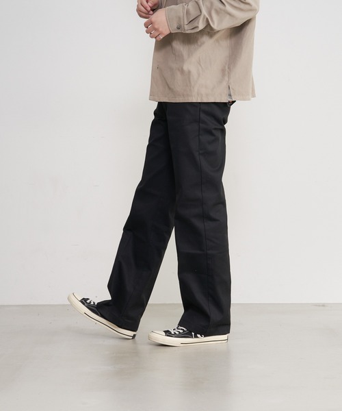 Dickies(ディッキーズ)の「【DICKIES/ディッキーズ】874ノータックワイドチノパンツ/ワークパンツ TCツイル(チノパンツ・メンズ・シルバー/カーキ/ブラック/チャコールグレー/ネイビー/ベージュ/ダークグリーン/ダークブラウン/ライトグリーン・32inch/30inch/34inch/36inch)」の13枚目の写真