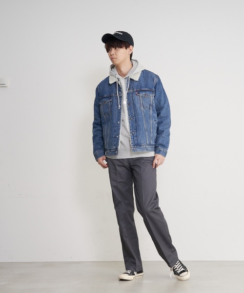 Dickies(ディッキーズ)の「【DICKIES/ディッキーズ】874ノータックワイドチノパンツ/ワークパンツ TCツイル(チノパンツ・メンズ・シルバー/カーキ/ブラック/チャコールグレー/ネイビー/ベージュ/ダークグリーン/ダークブラウン/ライトグリーン・32inch/30inch/34inch/36inch)」の18枚目の写真