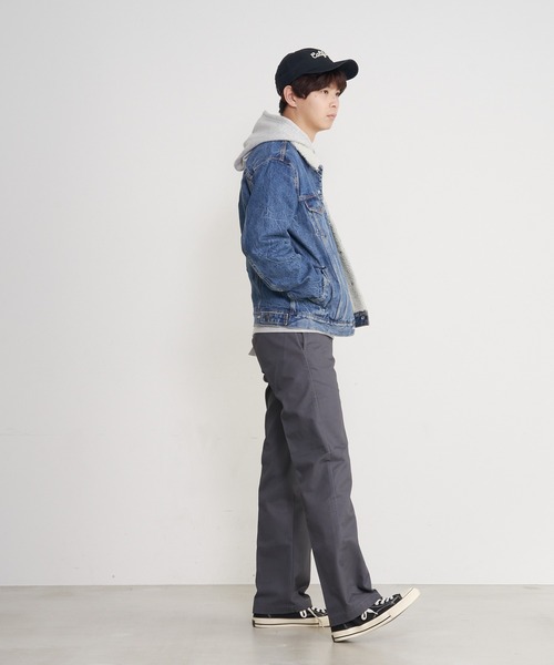 Dickies(ディッキーズ)の「【DICKIES/ディッキーズ】874ノータックワイドチノパンツ/ワークパンツ TCツイル(チノパンツ・メンズ・シルバー/カーキ/ブラック/チャコールグレー/ネイビー/ベージュ/ダークグリーン/ダークブラウン/ライトグリーン・32inch/30inch/34inch/36inch)」の22枚目の写真