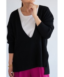 &. NOSTALGIA | 深Vネックニットプルオーバー(ニット/セーター)