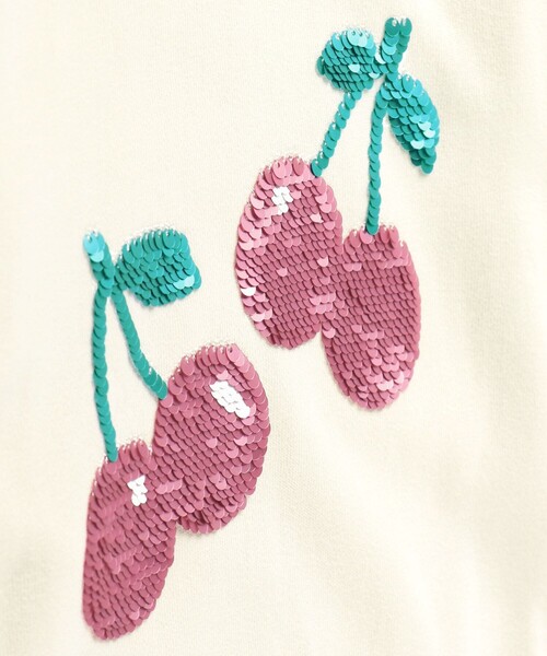 BRANSHES（ブランシェス）の「スパンコール×フルーツモチーフトレーナー（スウェット・キッズ・ネイビー/アイボリー・90/100/110/120/130）」の20枚目の写真