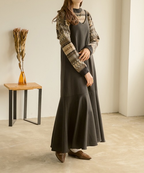 Ambre Neige（アンブルネージュ）の「ノルディックニット／【WEB/EC限定商品】（ニット/セーター・レディース・ブラック/ダークブラウン・FREE）」の10枚目の写真