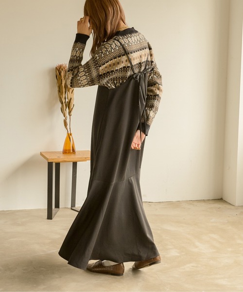 Ambre Neige（アンブルネージュ）の「ノルディックニット／【WEB/EC限定商品】（ニット/セーター・レディース・ブラック/ダークブラウン・FREE）」の11枚目の写真