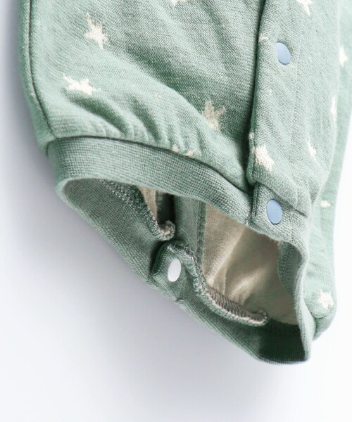 BRANSHES（ブランシェス）の「接結星柄2WAYオール（ロンパース・キッズ・グリーン・FREE）」の8枚目の写真