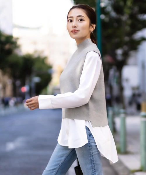 ニットベスト シャツレイヤードセット ベスト Kobe Lettuce コウベレタス のファッション通販 Zozotown