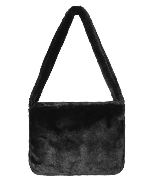 X-girl（エックスガール）の「FUR SHOULDER BAG（ショルダーバッグ・レディース・ブラック/ベージュ/ライトグリーン・ONE SIZE）」の5枚目の写真