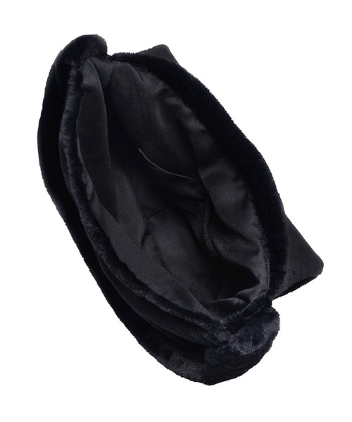 X-girl（エックスガール）の「FUR SHOULDER BAG（ショルダーバッグ・レディース・ブラック/ベージュ/ライトグリーン・ONE SIZE）」の7枚目の写真
