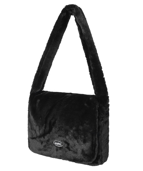 X-girl（エックスガール）の「FUR SHOULDER BAG（ショルダーバッグ・レディース・ブラック/ベージュ/ライトグリーン・ONE SIZE）」の11枚目の写真