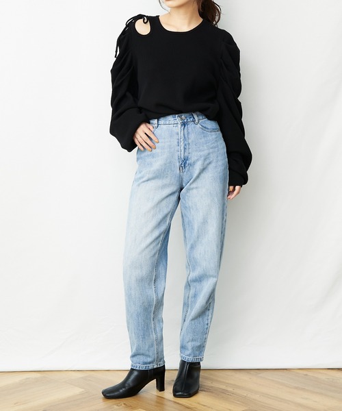 AZUL ENCANTO(アズールエンカント)の「デザインリブニット(ニット/セーター・レディース・ブラック/ダークグレー/杢グレー・FREE)」の20枚目の写真