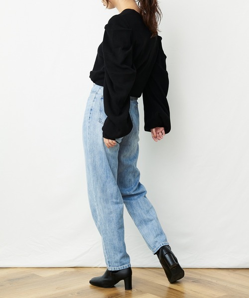 AZUL ENCANTO(アズールエンカント)の「デザインリブニット(ニット/セーター・レディース・ブラック/ダークグレー/杢グレー・FREE)」の11枚目の写真