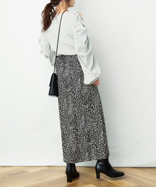 AZUL ENCANTO(アズールエンカント)の「デザインリブニット(ニット/セーター・レディース・ブラック/ダークグレー/杢グレー・FREE)」の18枚目の写真