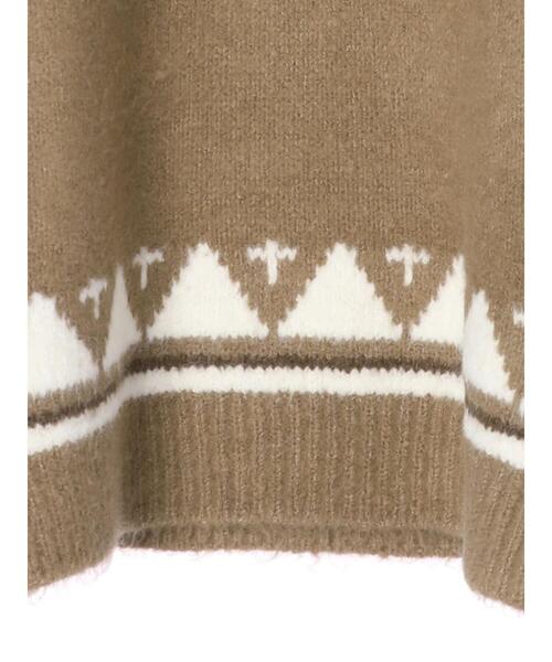 AMERICAN HOLIC(アメリカンホリック)の「求心柄ニットプルオーバー ノルディック柄(ニット/セーター・レディース・モカ/アイボリー・M/L)」の11枚目の写真