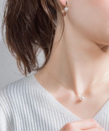 K10 フラワーエクレア ミックスチェーン ロングネックレス（ネックレス