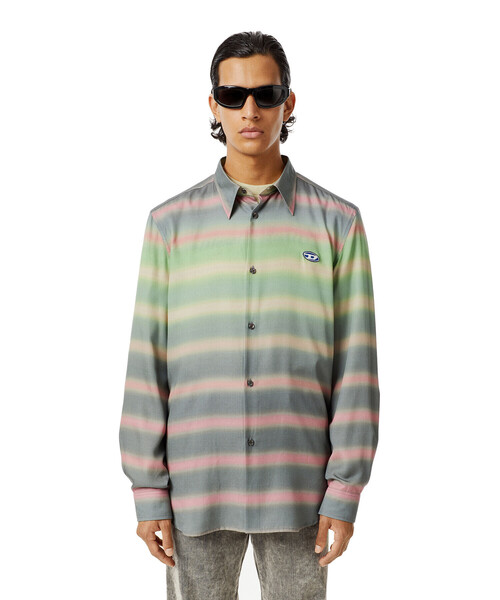 DIESEL（ディーゼル）の「メンズ シャツ リヨセル（シャツ/ブラウス・メンズ・ブラック/マルチ・X-SMALL/SMALL/LARGE/MEDIUM/XX-LARGE/X-LARGE）」の11枚目の写真