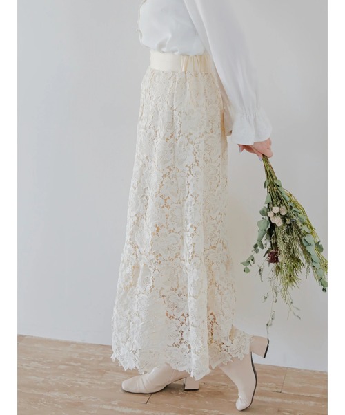alice auaa レースチュールスカート白 アリスアウアア チュール