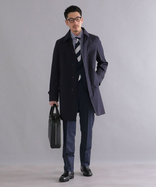 SHIPS（シップス）の「SHIPS: コットン ステンカラーコート（ステンカラーコート・メンズ・ネイビー/ライトカーキ・SMALL/MEDIUM/LARGE/X-LARGE）」の15枚目の写真