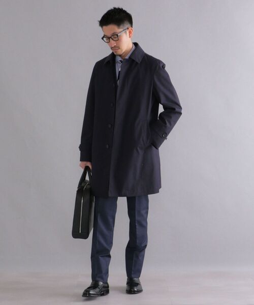 SHIPS（シップス）の「SHIPS: コットン ステンカラーコート（ステンカラーコート・メンズ・ネイビー/ライトカーキ・SMALL/MEDIUM/LARGE/X-LARGE）」の16枚目の写真