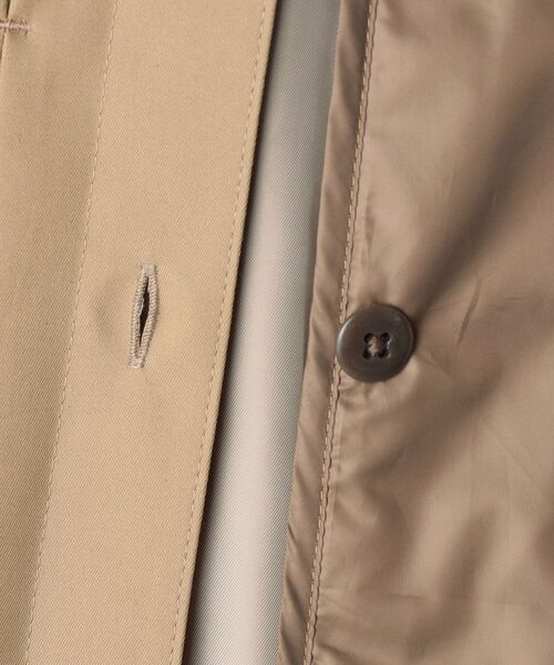 SHIPS（シップス）の「SHIPS: コットン ステンカラーコート（ステンカラーコート・メンズ・ネイビー/ライトカーキ・SMALL/MEDIUM/LARGE/X-LARGE）」の4枚目の写真