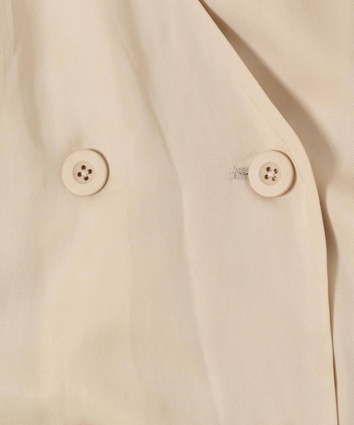 mysty woman（ミスティウーマン）の「3通りの着こなしを楽しめてお得♪　2Pセットトレンチコート 263017（トレンチコート・レディース・ブラック/ベージュ/ライトベージュ・FREE）」の19枚目の写真