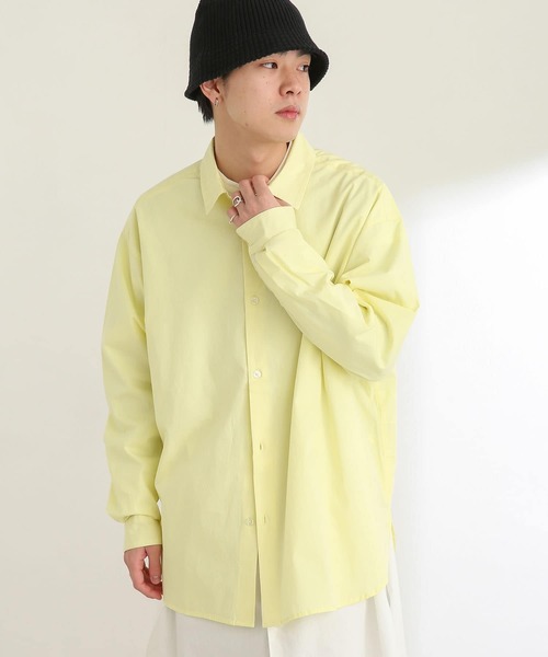 SENSE OF PLACE by URBAN RESEARCH（センスオブプレイスバイアーバンリサーチ）の「タイプライタールーズシャツ（シャツ/ブラウス・メンズ・ライトブルー/イエロー・MEDIUM/LARGE）」の3枚目の写真