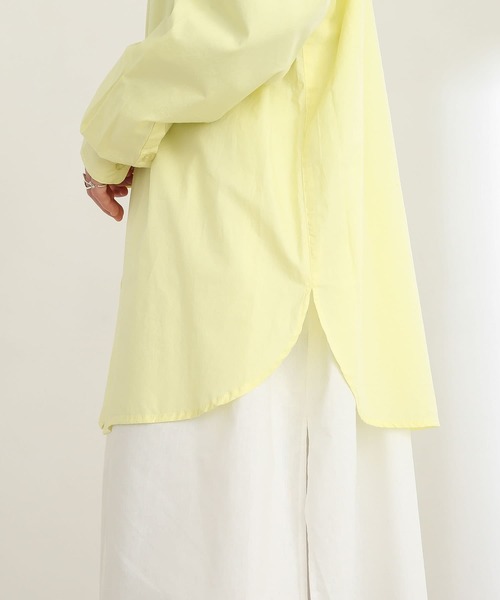 SENSE OF PLACE by URBAN RESEARCH（センスオブプレイスバイアーバンリサーチ）の「タイプライタールーズシャツ（シャツ/ブラウス・メンズ・ライトブルー/イエロー・MEDIUM/LARGE）」の4枚目の写真