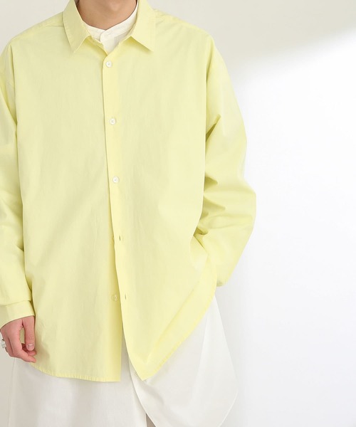 SENSE OF PLACE by URBAN RESEARCH（センスオブプレイスバイアーバンリサーチ）の「タイプライタールーズシャツ（シャツ/ブラウス・メンズ・ライトブルー/イエロー・MEDIUM/LARGE）」の5枚目の写真