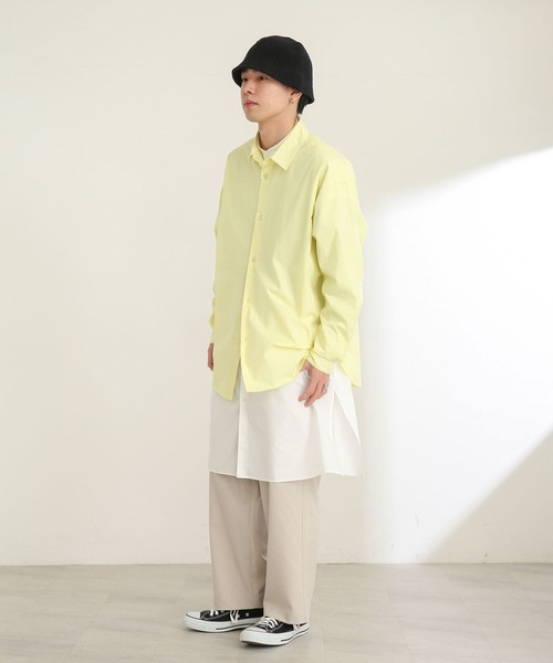 SENSE OF PLACE by URBAN RESEARCH（センスオブプレイスバイアーバンリサーチ）の「タイプライタールーズシャツ（シャツ/ブラウス・メンズ・ライトブルー/イエロー・MEDIUM/LARGE）」の16枚目の写真