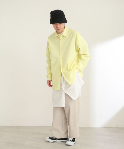 SENSE OF PLACE by URBAN RESEARCH（センスオブプレイスバイアーバンリサーチ）の「タイプライタールーズシャツ（シャツ/ブラウス・メンズ・ライトブルー/イエロー・MEDIUM/LARGE）」の17枚目の写真