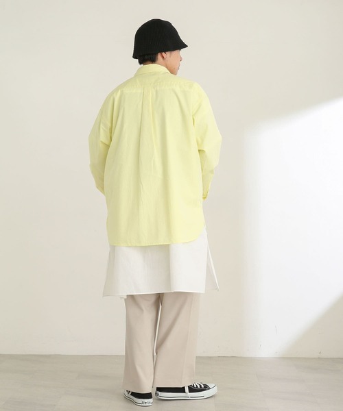 SENSE OF PLACE by URBAN RESEARCH（センスオブプレイスバイアーバンリサーチ）の「タイプライタールーズシャツ（シャツ/ブラウス・メンズ・ライトブルー/イエロー・MEDIUM/LARGE）」の18枚目の写真