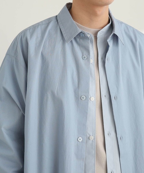 SENSE OF PLACE by URBAN RESEARCH（センスオブプレイスバイアーバンリサーチ）の「タイプライタールーズシャツ（シャツ/ブラウス・メンズ・ライトブルー/イエロー・MEDIUM/LARGE）」の6枚目の写真