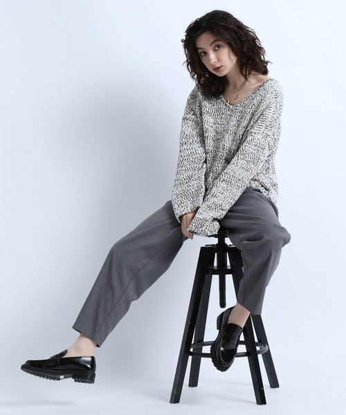 eL（エル）の「【eL】3G Colorful Nep Pullover/264753（ニット/セーター・レディース・ホワイト系その他/ホワイト×ブラック/パープル系その他・FREE）」の16枚目の写真