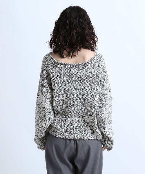 eL（エル）の「【eL】3G Colorful Nep Pullover/264753（ニット/セーター・レディース・ホワイト系その他/ホワイト×ブラック/パープル系その他・FREE）」の19枚目の写真