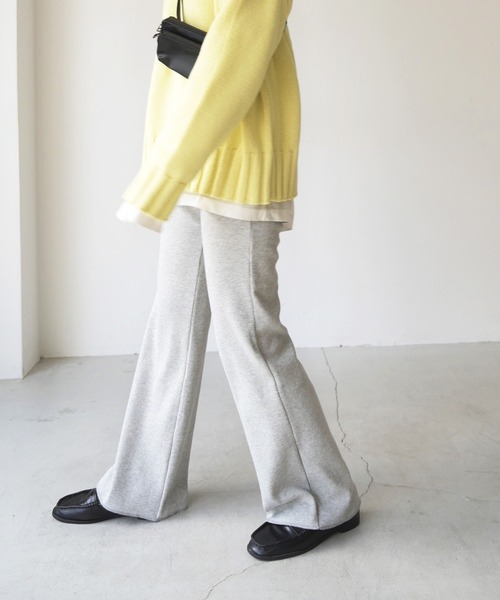 CANAL JEAN（キャナルジーン）の「RED CHOP WORKS(レッドチョップワークス) NEWリブストレッチパンツ（その他パンツ・レディース・ブラック/パープル/イエロー/オレンジ/ヘザーグレー/アイボリー/レッド/ネイビー・38/36）」の18枚目の写真