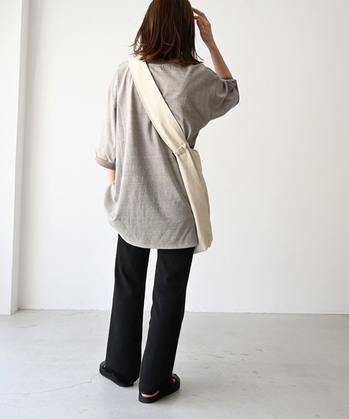 CANAL JEAN（キャナルジーン）の「RED CHOP WORKS(レッドチョップワークス) NEWリブストレッチパンツ（その他パンツ・レディース・ブラック/パープル/イエロー/オレンジ/ヘザーグレー/アイボリー/レッド/ネイビー・38/36）」の10枚目の写真