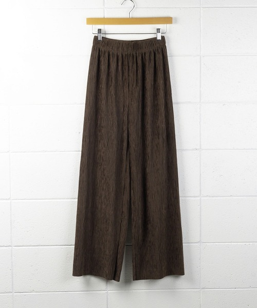 me+em select（ミームセレクト）の「楊柳ベロアハイウエストストレートワイドパンツ（その他パンツ・レディース・ブラック/ブラウン/グレー/アイボリー・MEDIUM/LARGE）」の21枚目の写真