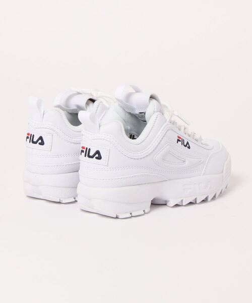 COMECHATTO&CLOSET（カムチャットアンドクロゼット）の「FILA DISRUPTORr Ⅱ PS（スニーカー・キッズ・ホワイト・19cm/18cm/20cm）」の3枚目の写真